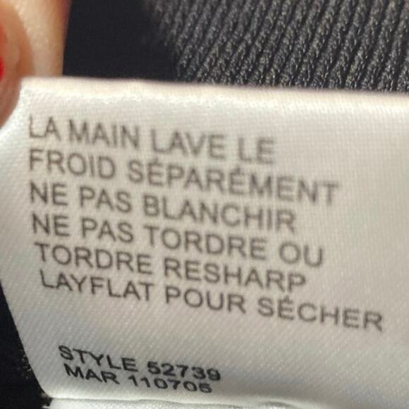 Jamie Sadock Full Zip Sweater Size L Black with Peach Trim. - Picture 6 of 6